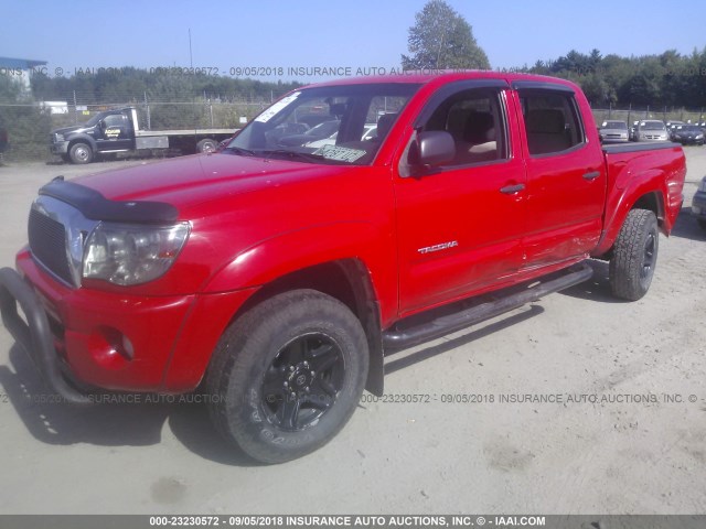 5TELU42N46Z288521 - 2006 TOYOTA TACOMA DOUBLE CAB 红色 照片 2