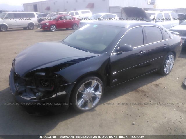 2G1WD58C469103861 - 2006 CHEVROLET IMPALA SUPER SPORT BLACK photo 2