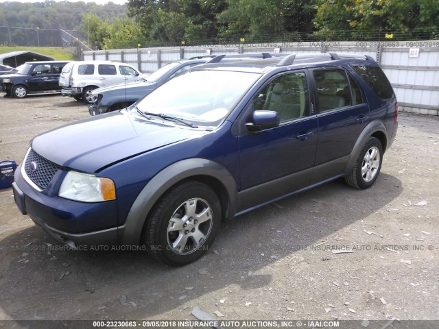 1FMZK02157GA04324 - 2007 FORD FREESTYLE SEL BLUE photo 2