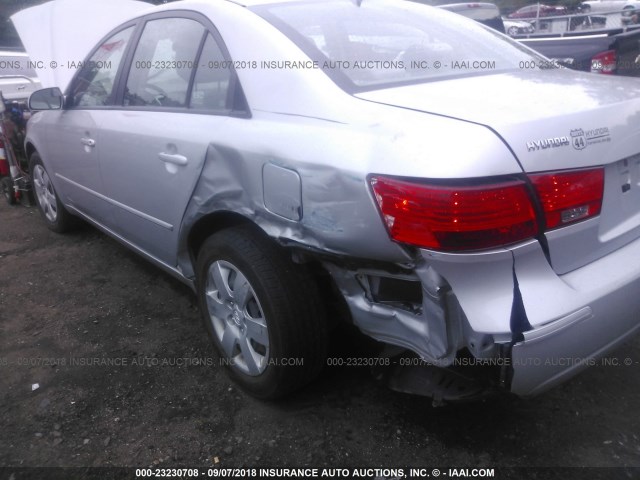 5NPET4ACXAH637107 - 2010 HYUNDAI SONATA GLS SILVER photo 6