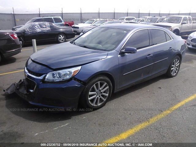 1G11C5SL7EF228851 - 2014 CHEVROLET MALIBU 1LT BLUE photo 2