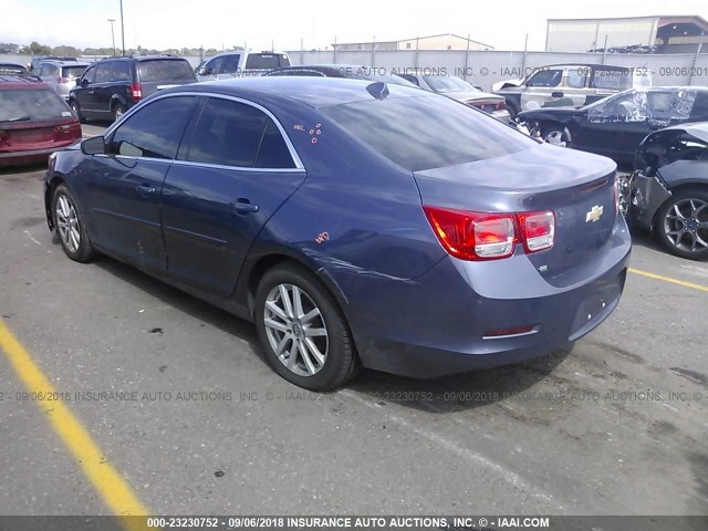 1G11C5SL7EF228851 - 2014 CHEVROLET MALIBU 1LT BLUE photo 3