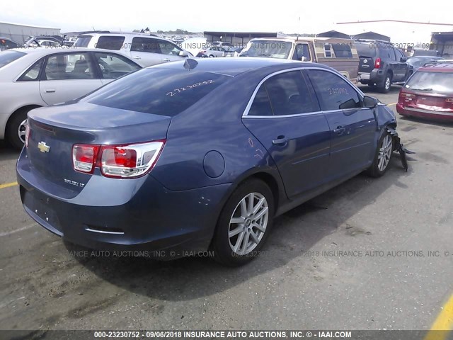 1G11C5SL7EF228851 - 2014 CHEVROLET MALIBU 1LT BLUE photo 4