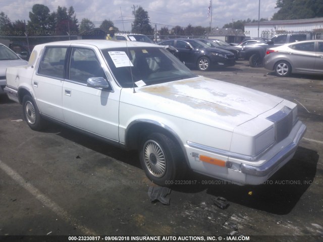 1C3XC66R4MD131434 - 1991 CHRYSLER NEW YORKER C-BODY SALON WHITE photo 1