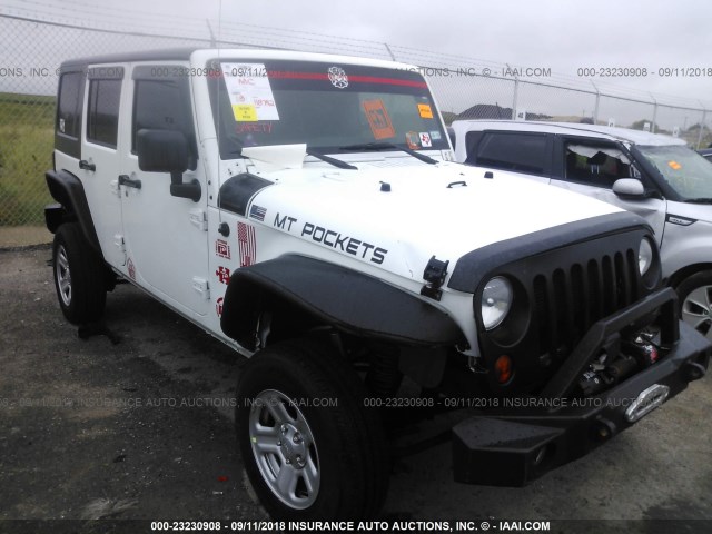 1C4HJWDG8DL643050 - 2013 JEEP WRANGLER UNLIMITE SPORT WHITE photo 1