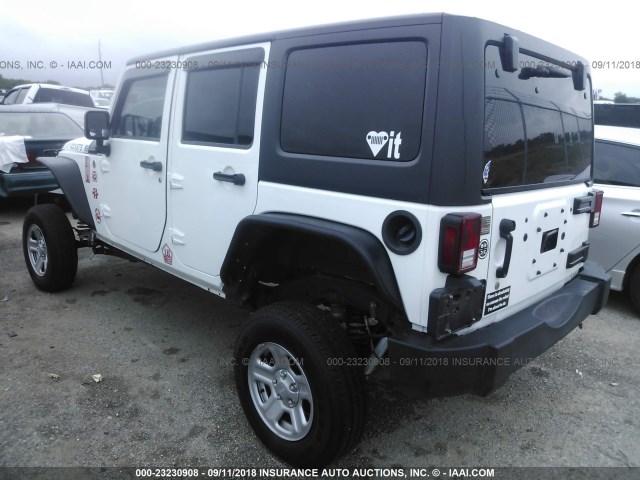 1C4HJWDG8DL643050 - 2013 JEEP WRANGLER UNLIMITE SPORT WHITE photo 3