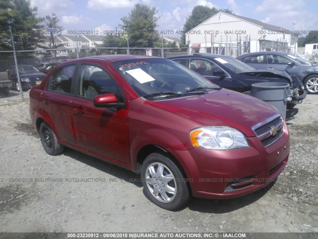 KL1TD5DEXBB227957 - 2011 CHEVROLET AVEO LS/LT Қызыл фото 1