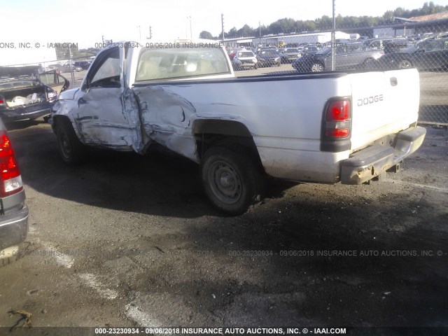 1B7HC16Y41S722476 - 2001 DODGE RAM 1500 WHITE photo 3