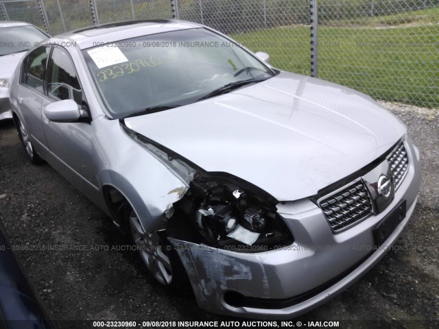 1N4BA41E96C840718 - 2006 NISSAN MAXIMA SE/SL SILVER photo 1