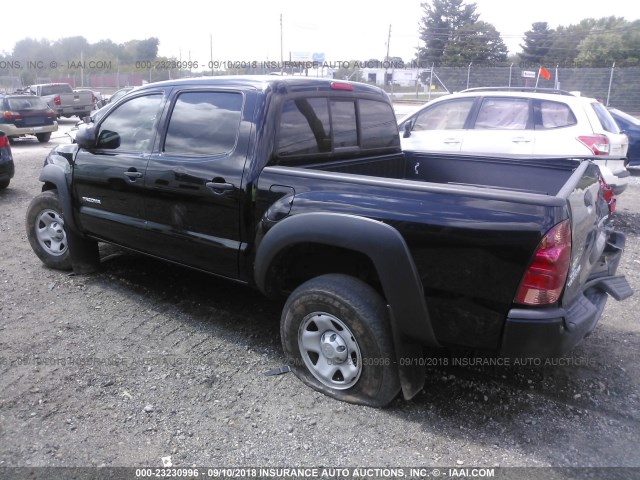 5TFJX4GN5FX047646 - 2015 TOYOTA TACOMA DOUBLE CAB PRERUNNER BLACK photo 3