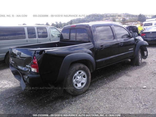 5TFJX4GN5FX047646 - 2015 TOYOTA TACOMA DOUBLE CAB PRERUNNER BLACK photo 4