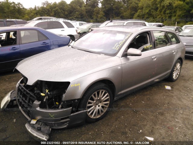 WAUKH74F36N123227 - 2006 AUDI A6 AVANT QUATTRO GRAY photo 2