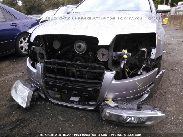 WAUKH74F36N123227 - 2006 AUDI A6 AVANT QUATTRO GRAY photo 6