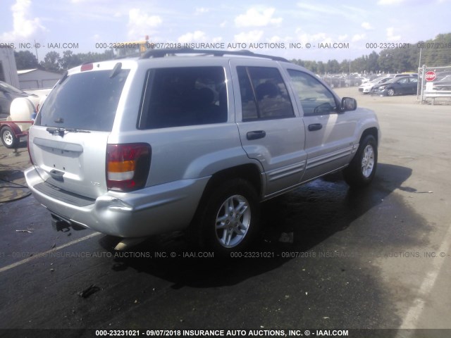 1J4GW48N54C292733 - 2004 JEEP GRAND CHEROKEE LAREDO/COLUMBIA/FREEDOM 银色 照片 4