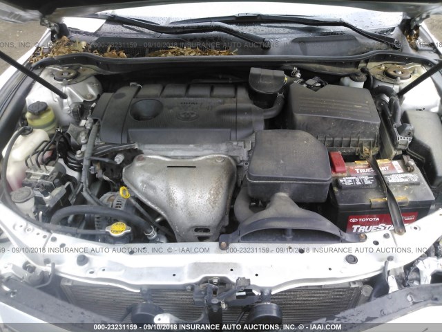 4T1BF3EK9AU098499 - 2010 TOYOTA CAMRY SE/LE/XLE ვერცხლისფერი ფოტო 10