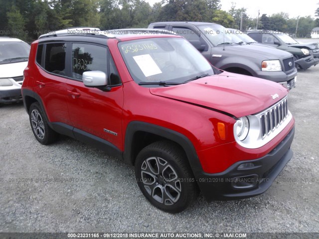 ZACCJBDT3FPB33560 - 2015 JEEP RENEGADE LIMITED RED photo 1