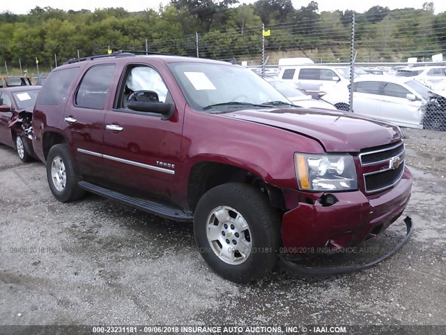 1GNUKBE0XAR262676 - 2010 CHEVROLET TAHOE K1500 LT MAROON photo 1