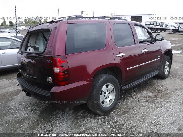 1GNUKBE0XAR262676 - 2010 CHEVROLET TAHOE K1500 LT MAROON photo 4