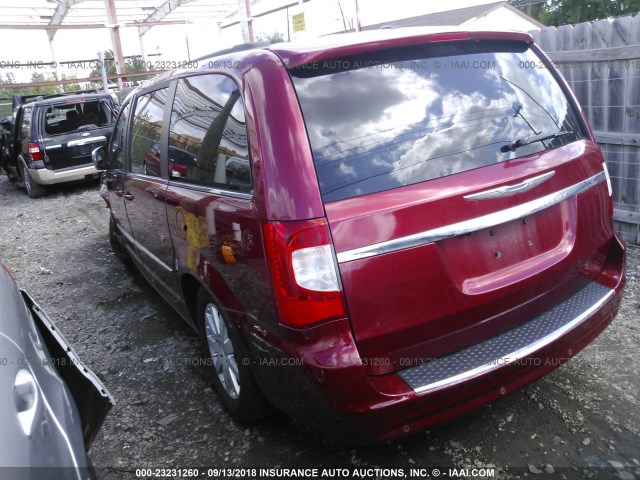 2C4RC1CG7CR163509 - 2012 CHRYSLER TOWN & COUNTRY TOURING L RED photo 3