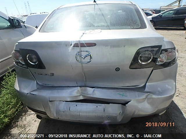 JM1BK124371748397 - 2007 MAZDA 3 S SILVER photo 6