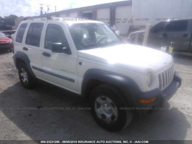 1J4GK48K03W601006 - 2003 JEEP LIBERTY SPORT/FREEDOM თეთრი ფოტო 1