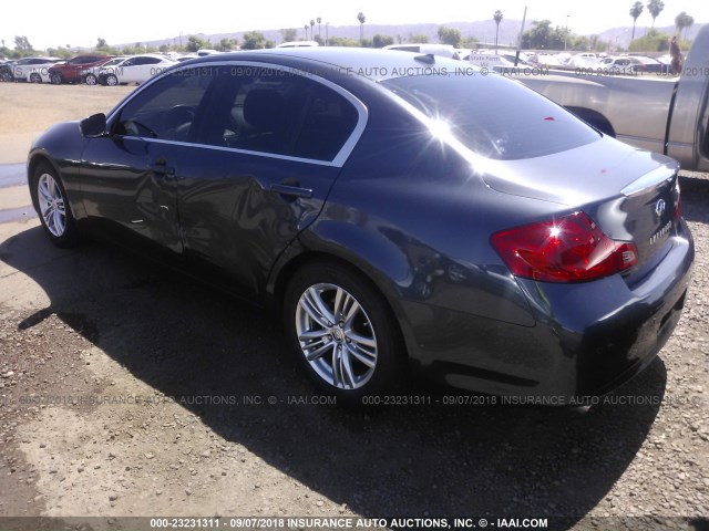 JN1CV6AP8CM934579 - 2012 INFINITI G37 SPORT GRAY photo 3