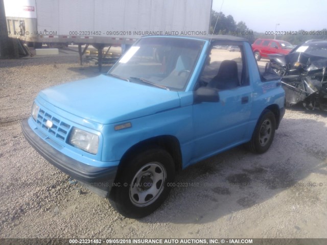 2CNBE18U9N6939150 - 1992 GEO TRACKER BLUE photo 2