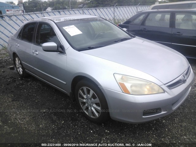 1HGCM665X6A068222 - 2006 HONDA ACCORD EX SILVER photo 1