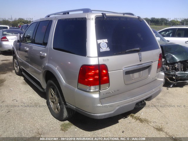 5LMEU88HX4ZJ15721 - 2004 LINCOLN AVIATOR SILVER photo 3
