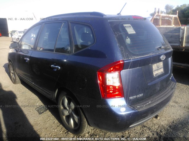 KNAFG526377068506 - 2007 KIA RONDO LX/EX BLUE photo 3