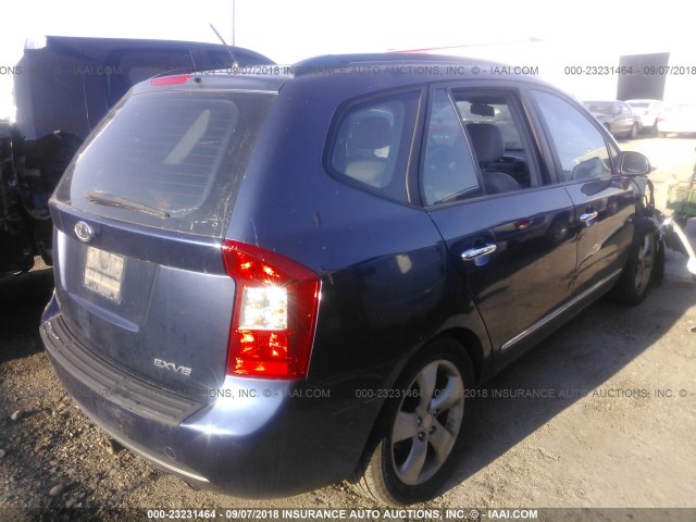 KNAFG526377068506 - 2007 KIA RONDO LX/EX BLUE photo 4