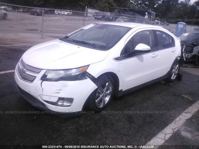 1G1RD6E42DU134218 - 2013 CHEVROLET VOLT WHITE photo 2