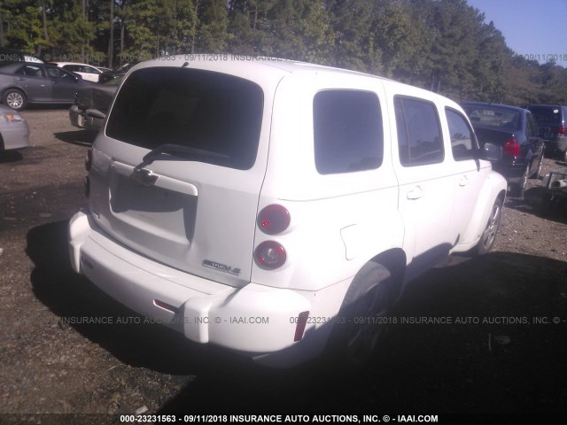 3GNCA13B29S546809 - 2009 CHEVROLET HHR LS WHITE photo 4