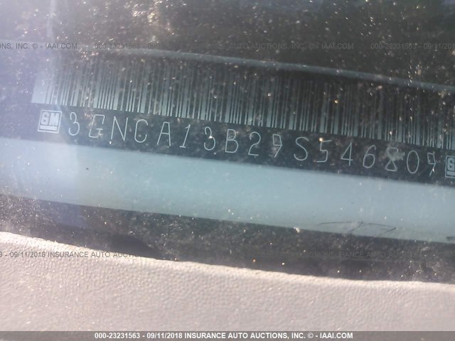 3GNCA13B29S546809 - 2009 CHEVROLET HHR LS WHITE photo 9