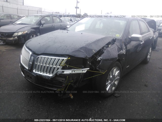 3LNDL2L30CR805359 - 2012 LINCOLN MKZ HYBRID BLACK photo 2