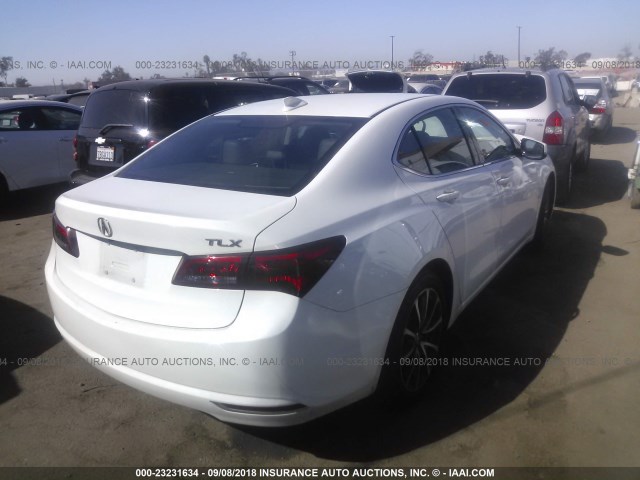 19UUB2F53GA003295 - 2016 ACURA TLX TECH WHITE photo 4