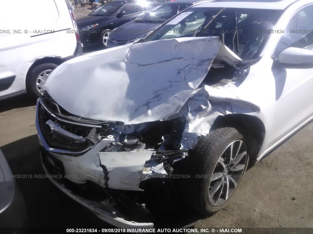 19UUB2F53GA003295 - 2016 ACURA TLX TECH WHITE photo 6