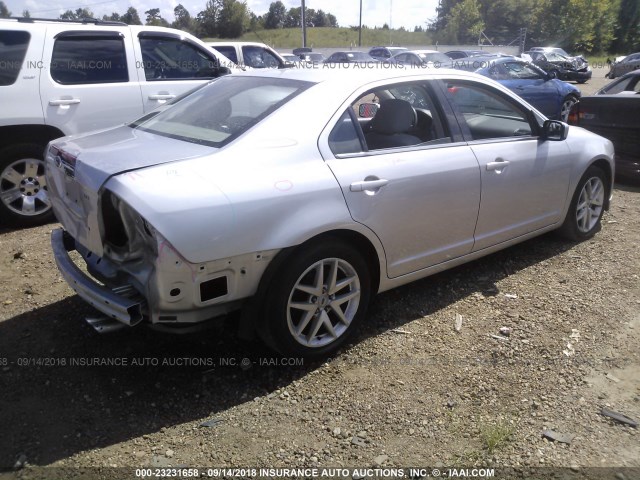 3FAHP0JA6BR238160 - 2011 FORD FUSION SEL WHITE photo 4