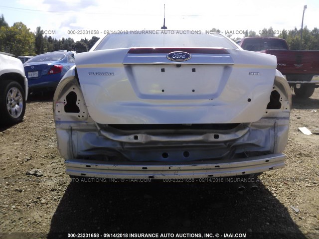 3FAHP0JA6BR238160 - 2011 FORD FUSION SEL WHITE photo 6