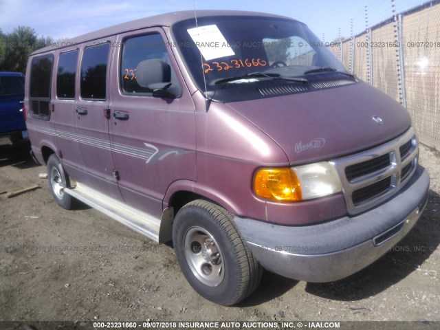 2B6HB11X1XK581083 - 1999 DODGE RAM VAN B1500 RED photo 1