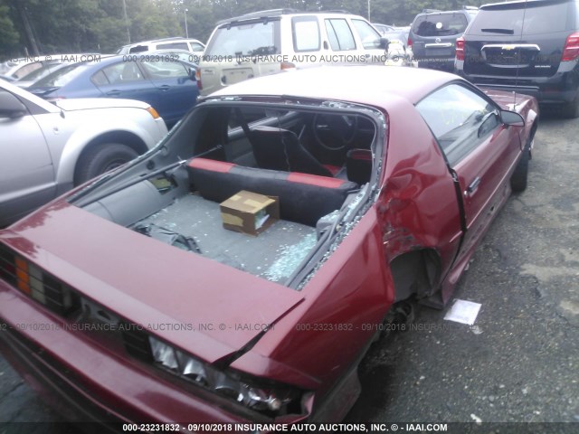 1G1FP23E7ML175528 - 1991 CHEVROLET CAMARO RS RED photo 6