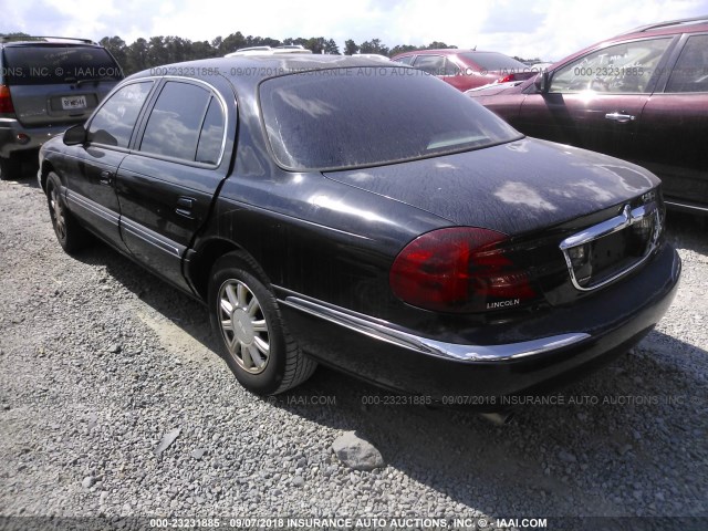 1LNHM97V2YY865669 - 2000 LINCOLN CONTINENTAL  BLACK photo 3