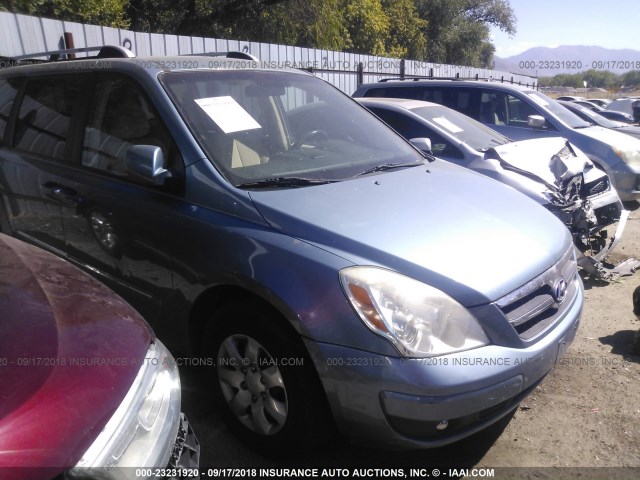 KNDMC233376030465 - 2007 HYUNDAI ENTOURAGE GLS/SE/LIMITED Light Blue photo 1