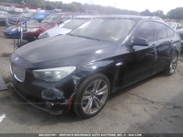 WBASN4C57AC208852 - 2010 BMW 550 GT BLACK photo 2