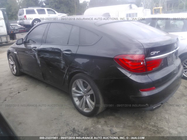 WBASN4C57AC208852 - 2010 BMW 550 GT BLACK photo 3