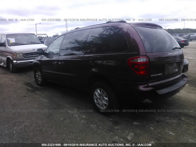 1D4GP44303B227867 - 2003 DODGE GRAND CARAVAN SPORT MAROON photo 3