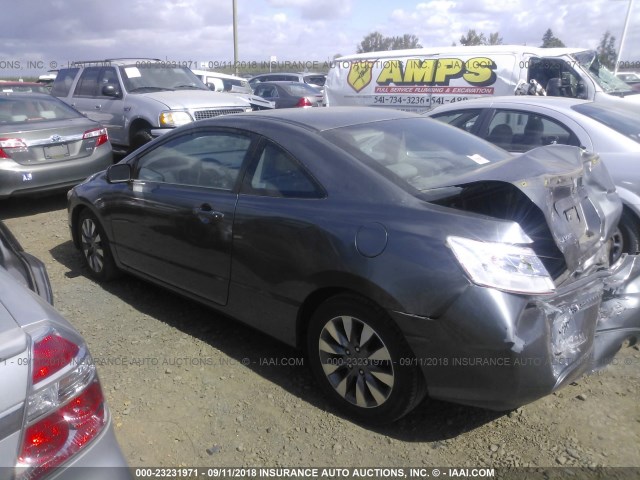 2HGFG12909H512892 - 2009 HONDA CIVIC EXL 灰色 照片 3