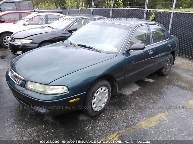 1YVGE22C6V5613067 - 1997 MAZDA 626 GREEN photo 2