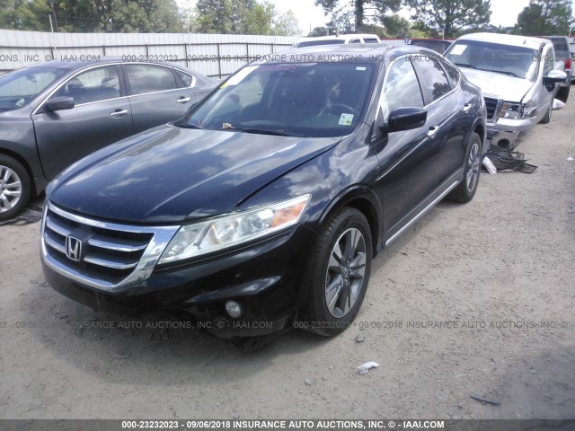 5J6TF1H58EL001172 - 2014 HONDA CROSSTOUR EXL BLACK photo 2