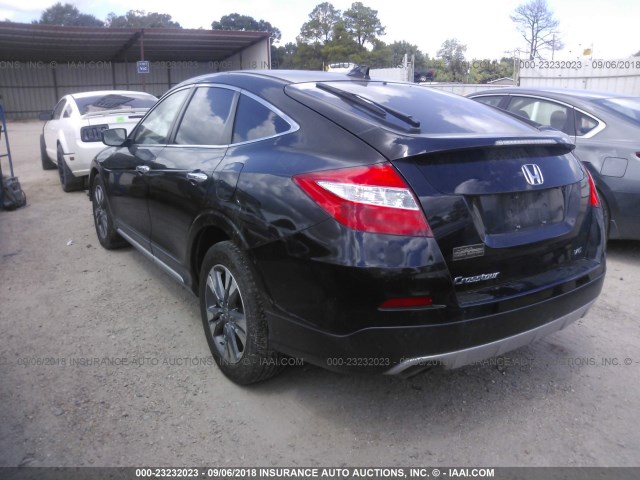 5J6TF1H58EL001172 - 2014 HONDA CROSSTOUR EXL BLACK photo 3